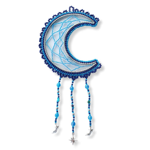 Small Moon Dream catcher - Midnight Blue