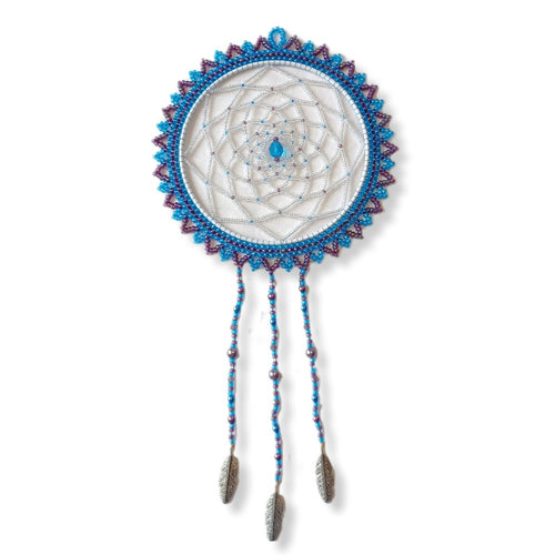 Blue & Purple Dream Catcher - Medium