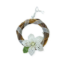 Wreath Tree Decoration - Christmas Rose
