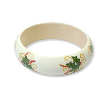 Wood Bangle - Holly design