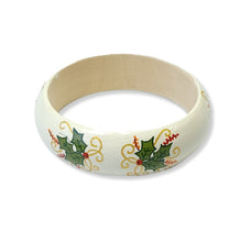 Wood Bangle - Holly design