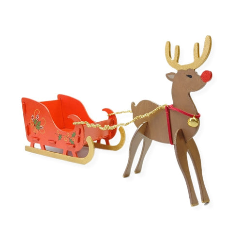 Santa's sleigh & Rudolph