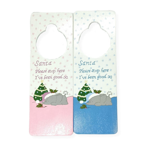 Elephant Christmas Door Hangers - 2 options