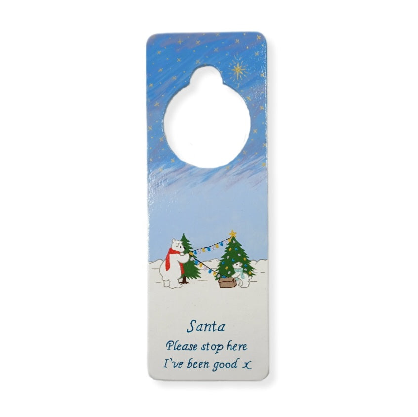 Christmas Door Hanger - Polar Bear design