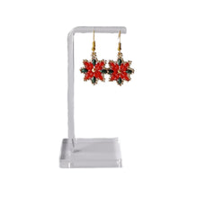 Poinsettia earrings - 2 colour options