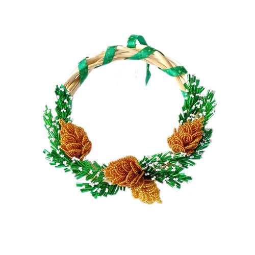 Pine cone wreath - small