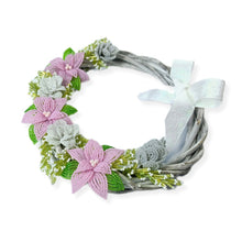 Pink Poinsettia Wreath - Medium
