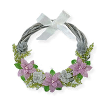 Pink Poinsettia Wreath - Medium