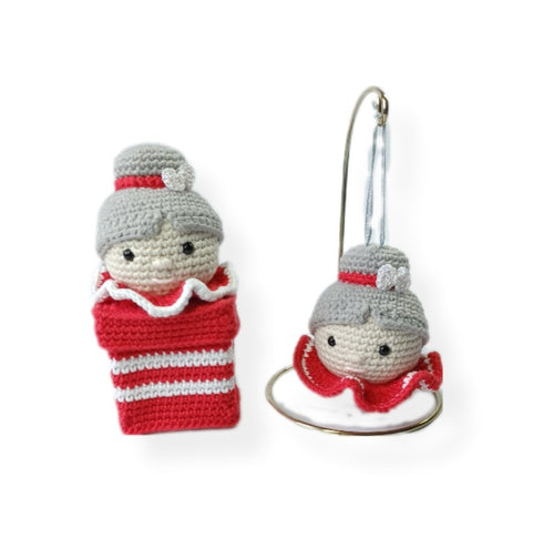 NEW Bauble and Box - Mrs Claus design