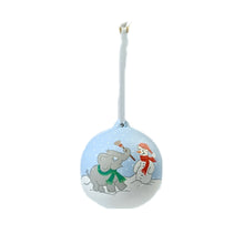 NEW Ceramic Bauble - Elephant/Snowman design 2 - 2 colour options