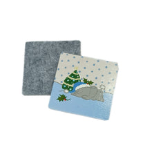 Christmas Elephant coasters - 4 colour options