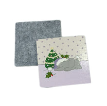 Christmas Elephant coasters - 4 colour options