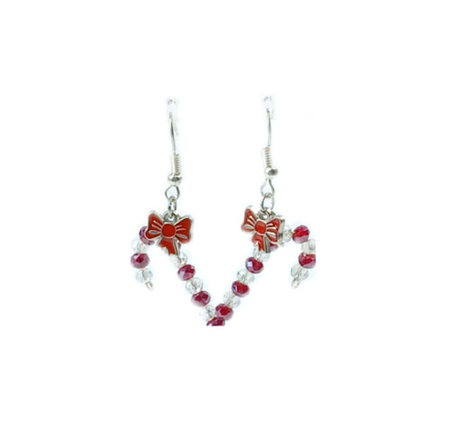 Candy cane earrings