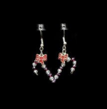 Candy cane earrings
