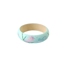 NEW Wood bangle - Seahorse design