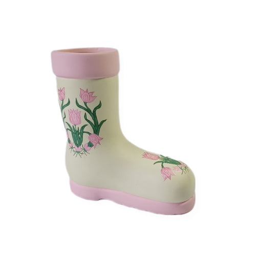Welly boot planter - tulip design