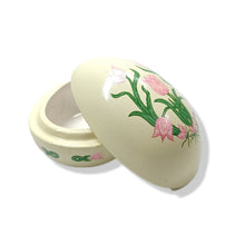 Ceramic Egg Trinket Box - Tulip Design