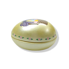 Ceramic Egg Trinket Box - Easter basket design