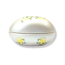 Ceramic Egg Trinket Box - Daffodil Design