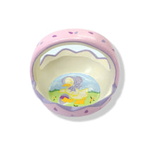 Ceramic Mini Easter basket - little girl Chick design