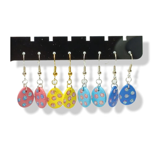 Candy coloured Egg Earrings - 4 colour options