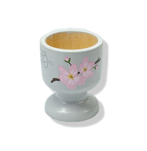 Egg Cup -  Cherry blossom design