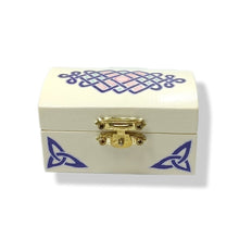 Trinket box - Celtic design - contemporary colours