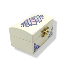 Trinket box - Celtic design - contemporary colours