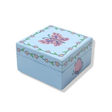 Trinket Box (small Square) - Butterfly design