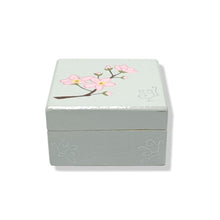 Trinket Box (small square) - Cherry blossom design