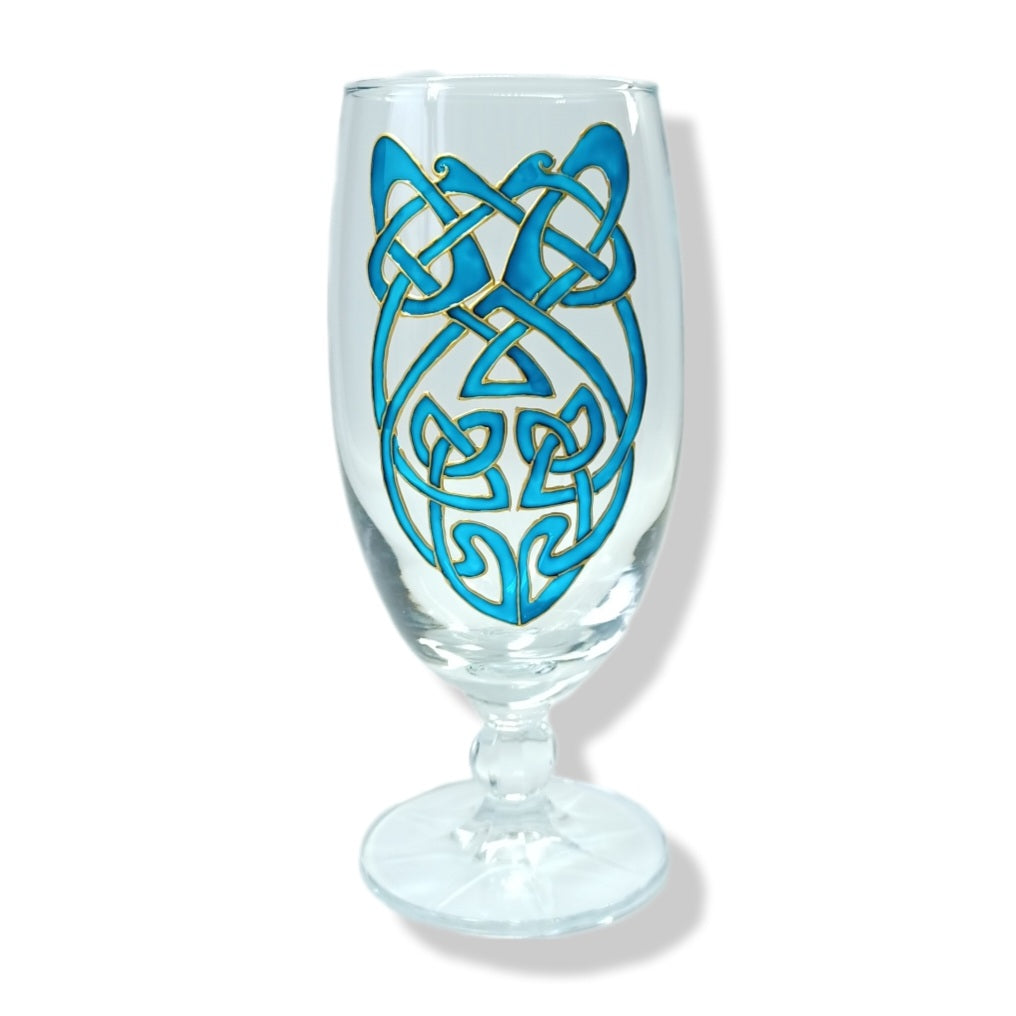 Stemmed Glass - Celtic design