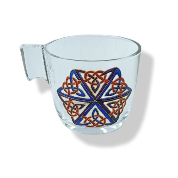 Glass Tea Cup - Celtic Design