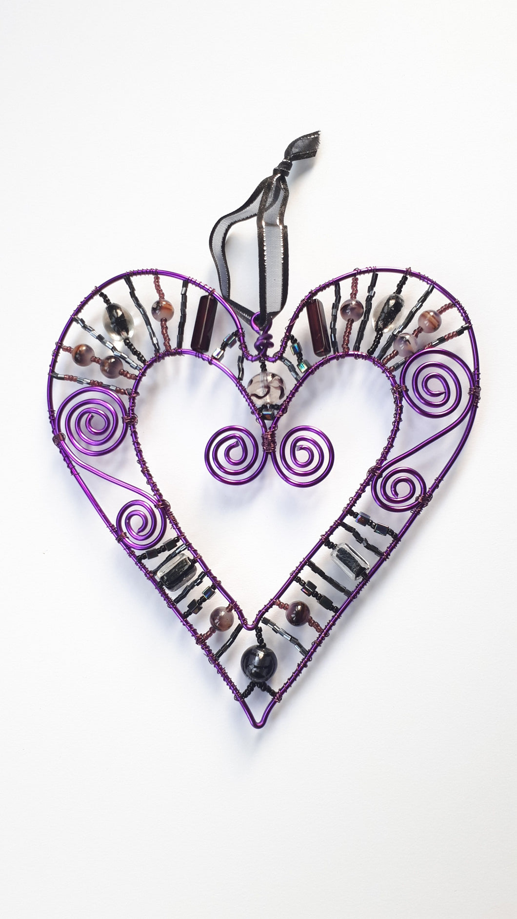 Heart Wall Hanger - Purple