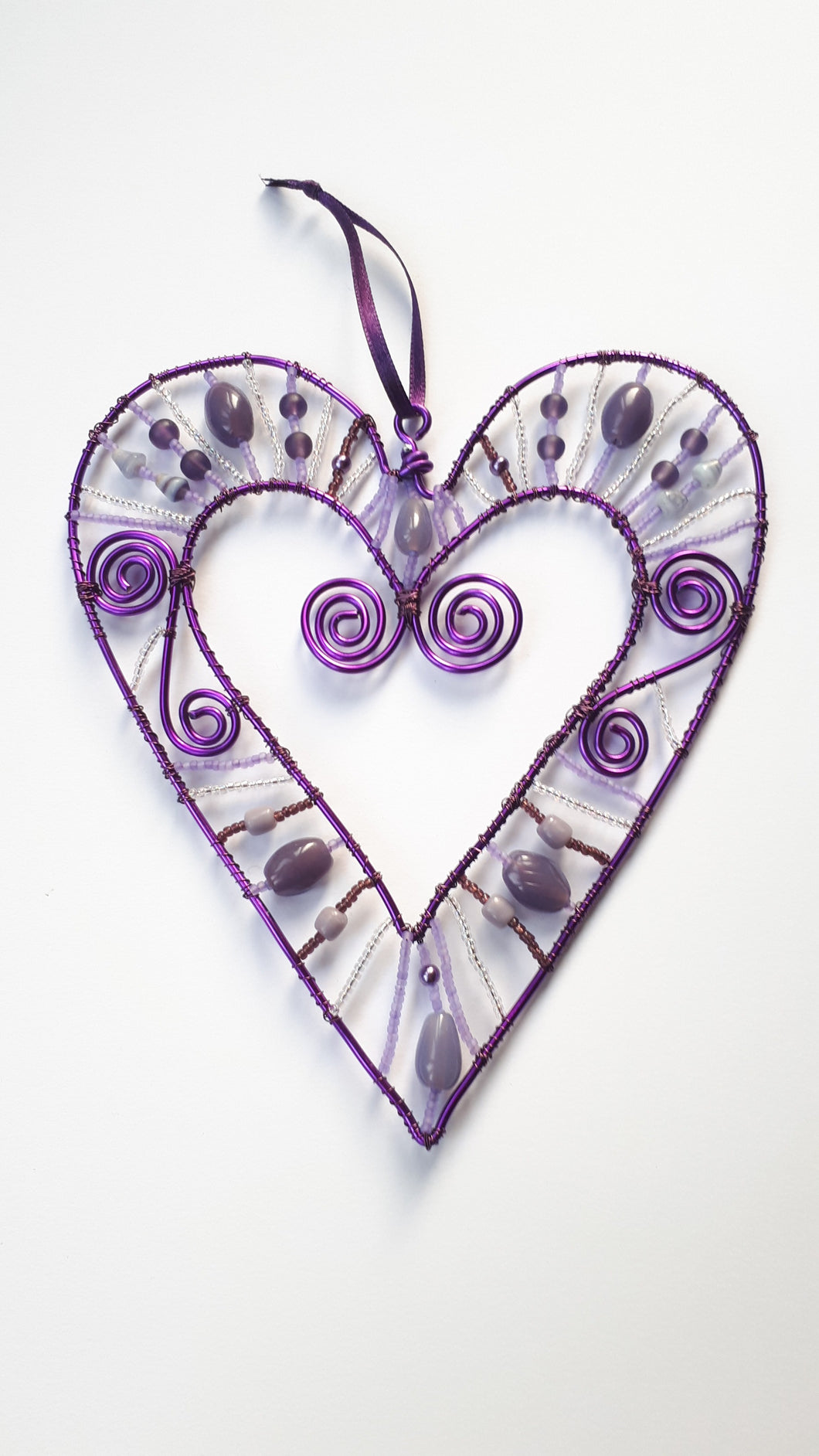 Heart Wall Hanger - Purple/lilac