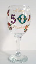 Birthday Glass - Gold tone